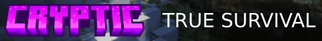 CrypticMC banner CrypticMC Minecraft server banner
