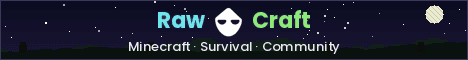 RawCraft banner RawCraft Minecraft server banner