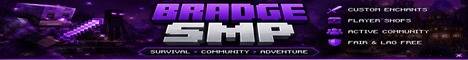 Bradge SMP banner Bradge SMP Minecraft server banner