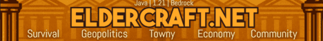 Eldercraft banner Eldercraft Minecraft server banner