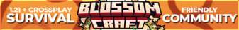 BlossomCraft banner BlossomCraft Minecraft server banner