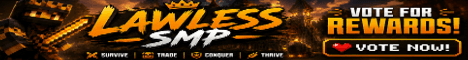 Lawless SMP banner Lawless SMP Minecraft server banner