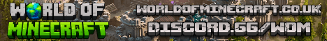 World of Minecraft banner World of Minecraft Minecraft server banner