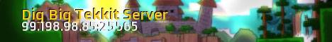 Dig Big Tekkit Server banner Dig Big Tekkit Server Minecraft server banner