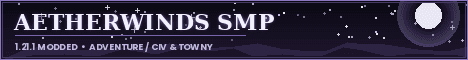 Aetherwinds SMP banner Aetherwinds SMP Minecraft server banner