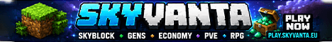 Skyvanta banner Skyvanta Minecraft server banner