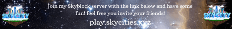 SkyCity banner SkyCity Minecraft server banner