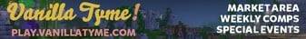 Vanilla Tyme banner Vanilla Tyme Minecraft server banner