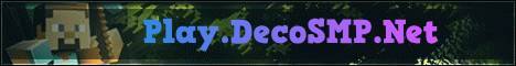 Deco SMP banner Deco SMP Minecraft server banner