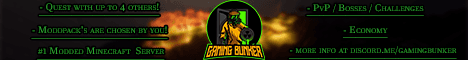 Gaming Bunkers Modded Server banner Gaming Bunkers Modded Server Minecraft server banner