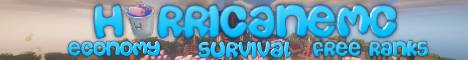 HurricaneMC banner HurricaneMC Minecraft server banner