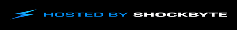 Shockbyte survival banner Shockbyte survival Minecraft server banner