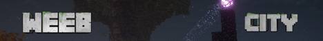 Weeb City banner Weeb City Minecraft server banner