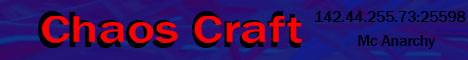 Chaoscraft banner Chaoscraft Minecraft server banner