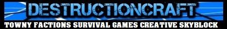 destructioncraft banner destructioncraft Minecraft server banner