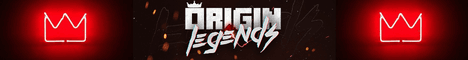 Origin Legends banner Origin Legends Minecraft server banner