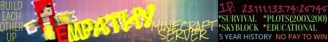 Empathy banner Empathy Minecraft server banner