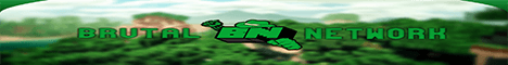 Brutal Network banner Brutal Network Minecraft server banner