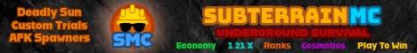 SubTerrain MC banner SubTerrain MC Minecraft server banner