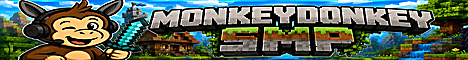MonkeyDonkeySMP banner MonkeyDonkeySMP Minecraft server banner