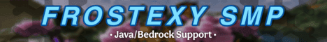 Frostexy SMP banner Frostexy SMP Minecraft server banner