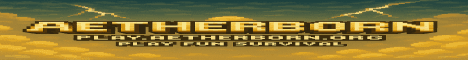 AetherBorn banner AetherBorn Minecraft server banner