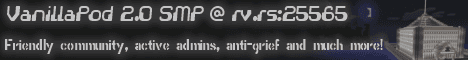 VanillaPod SMP banner VanillaPod SMP Minecraft server banner