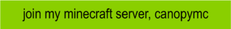 Canopy banner Canopy Minecraft server banner