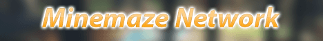 Minemaze banner Minemaze Minecraft server banner