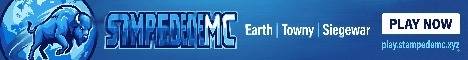 StampedeMC banner StampedeMC Minecraft server banner