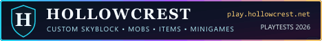 Hollowcrest banner Hollowcrest Minecraft server banner