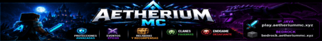 AetheriumMC banner AetheriumMC Minecraft server banner