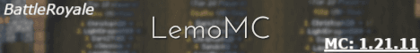 LemoMC.net banner LemoMC.net Minecraft server banner