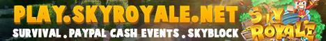 SkyRoyale Network banner SkyRoyale Network Minecraft server banner