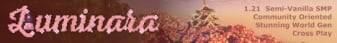 Luminara banner Luminara Minecraft server banner