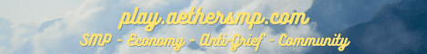 Aether SMP banner Aether SMP Minecraft server banner