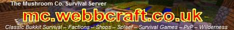 The Mushroom Co. Survival banner The Mushroom Co. Survival Minecraft server banner
