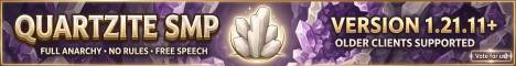 Quartzite SMP banner Quartzite SMP Minecraft server banner