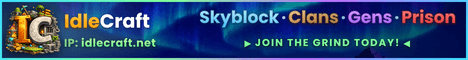 IdleCraft banner IdleCraft Minecraft server banner