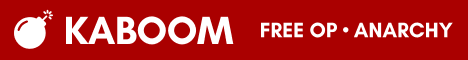 Kaboom banner Kaboom Minecraft server banner