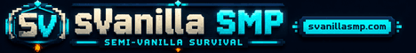 sVanilla SMP banner sVanilla SMP Minecraft server banner