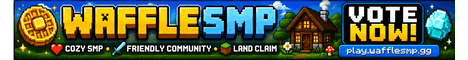 WaffleSMP banner WaffleSMP Minecraft server banner