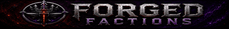 Forged Factions banner Forged Factions Minecraft server banner
