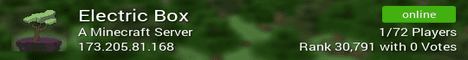 Electric Box banner Electric Box Minecraft server banner
