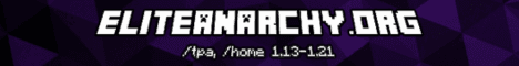 Elite Anarchy banner Elite Anarchy Minecraft server banner
