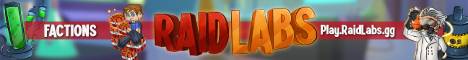 Raid Labs banner Raid Labs Minecraft server banner