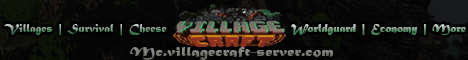 VillageCraft banner VillageCraft Minecraft server banner
