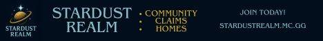 Stardust Realm banner Stardust Realm Minecraft server banner
