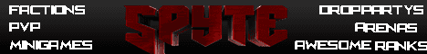Spyte PvP banner Spyte PvP Minecraft server banner