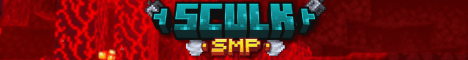 Sculk SMP banner Sculk SMP Minecraft server banner